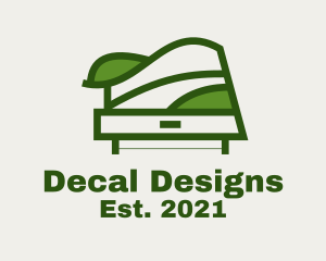 Green Table Shelf Design  logo design