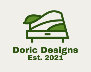 Green Table Shelf Design  logo design