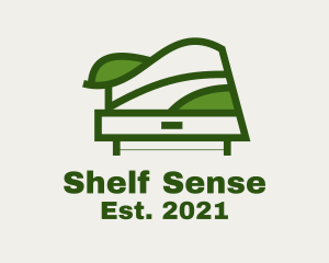 Shelf - Green Table Shelf Design logo design
