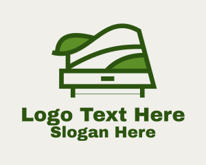 Green Table Shelf Design  Logo