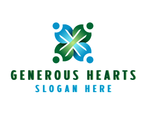 Giving - Volunteer Charity Group logo design