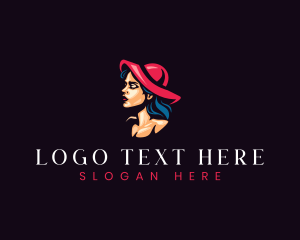 Stylist - Fashion Woman Hat logo design