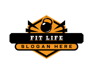 Kettlebell Fitness Gym logo design