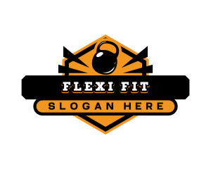 Kettlebell Fitness Gym logo design