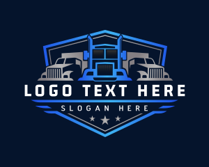 Towing - Truck Logistics Cargo logo design
