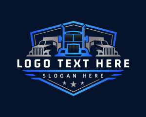 Forwarding - Truck Logistics Cargo logo design