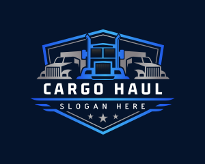 Truck Logistics Cargo logo design