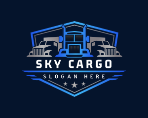 Truck Logistics Cargo logo design