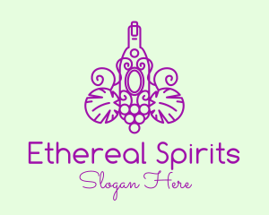 Spirits - Minimalist Vineyard Wine logo design