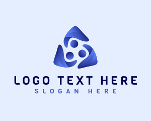 Social - People Team Support logo design