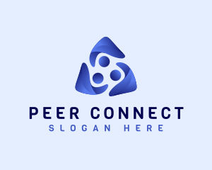 Peer - People Team Support logo design