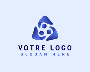 Social - People Team Support logo design