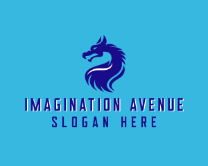 Fiction - Gaming Dragon Creature logo design
