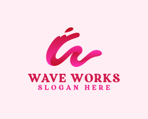 Wave Liquid Water logo design