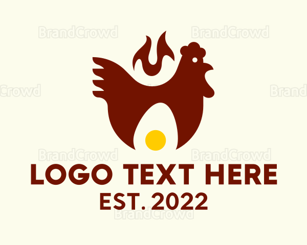 Spicy Chicken Egg Logo