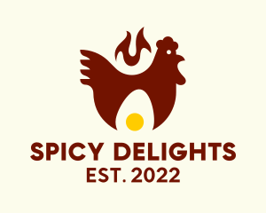 Spicy - Spicy Chicken Egg logo design