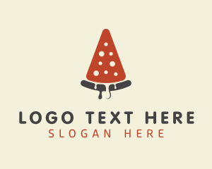 Pepperoni Pizza Slice  Logo