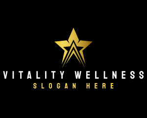 Star Wellness Gold logo design