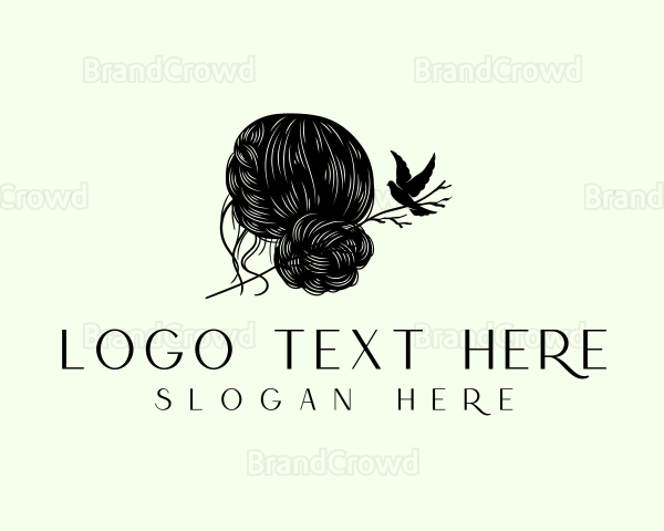 Beauty Hair Bun Logo