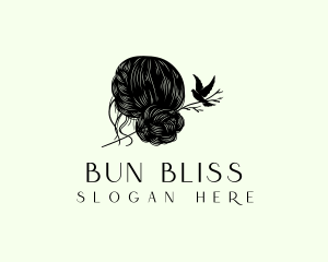 Bun - Beauty Hair Bun logo design