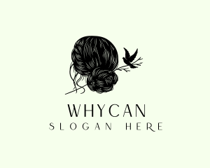 Hair Bun - Beauty Hair Bun logo design