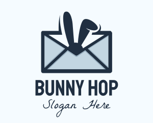 Bunny Mail Envelope logo design