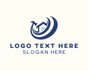 Construction - Handyman House Contractor logo design