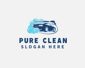 Car Cleaning Pressure Wash logo design