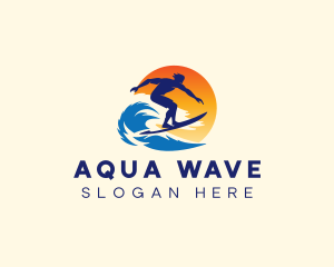 Tide Wave Surfing logo design