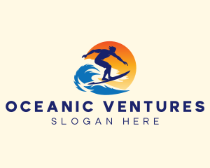 Tide Wave Surfing logo design