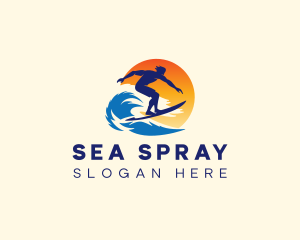 Tide Wave Surfing logo design