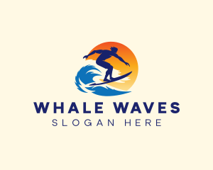 Tide Wave Surfing logo design