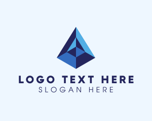 Abstract - Abstract Digital Pyramid logo design