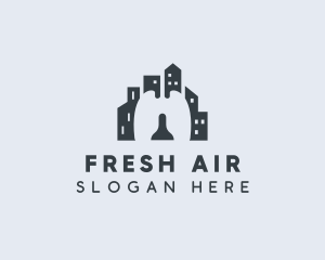 Respiratory Lung Building logo design