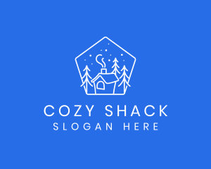 Shack - Pentagon Winter House logo design