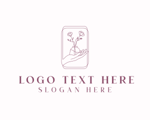 Yoga - Artisanal Floral Florist logo design
