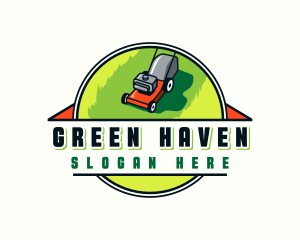 Lawn Mower Yard Maintenance logo design