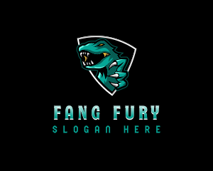 Angry Dinosaur Claws logo design