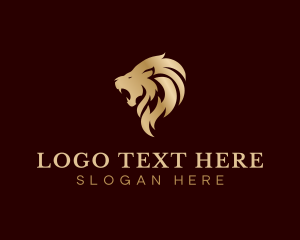 Casino - Lion Animal Roar logo design