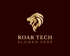 Lion Animal Roar logo design