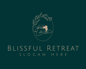 Pampering - Floral Massage Therapy logo design