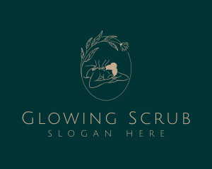 Exfoliation - Floral Massage Therapy logo design