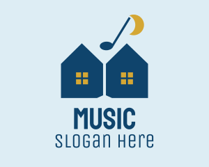 Night Music House  logo design