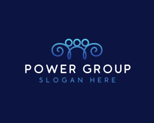 Group - People Support Community logo design