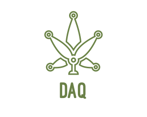 Startup - Cannabis Weed Leaf Tech logo design