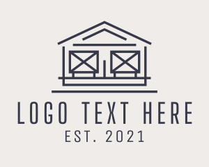 Storage House - Storage Barn Warehouse logo design