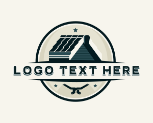 Roofing - House Roof Shingle logo design