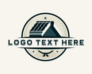 Village - House Roof Shingle logo design