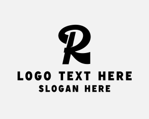 Letter R - Fashion Studio Boutique logo design