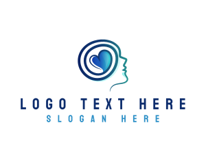 Face - Mental Healthcare Heart logo design
